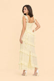 Plus Size Ruffle Maxi Bridesmaid Dress with Flowy Silhouette for Weddings and Formal Events