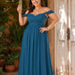 Elegant A-Line Backless Bridesmaid Gown in Soft Pleats and Flowy Chiffon