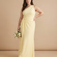 Whisperfall Plus Size Sculpting Panel One Shoulder Bridesmaid Dress - N0321