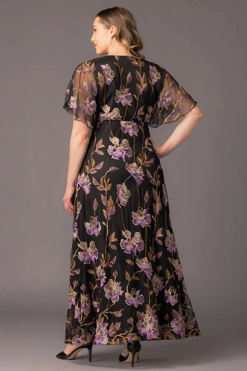 Embroidered Elegance Evening Gown