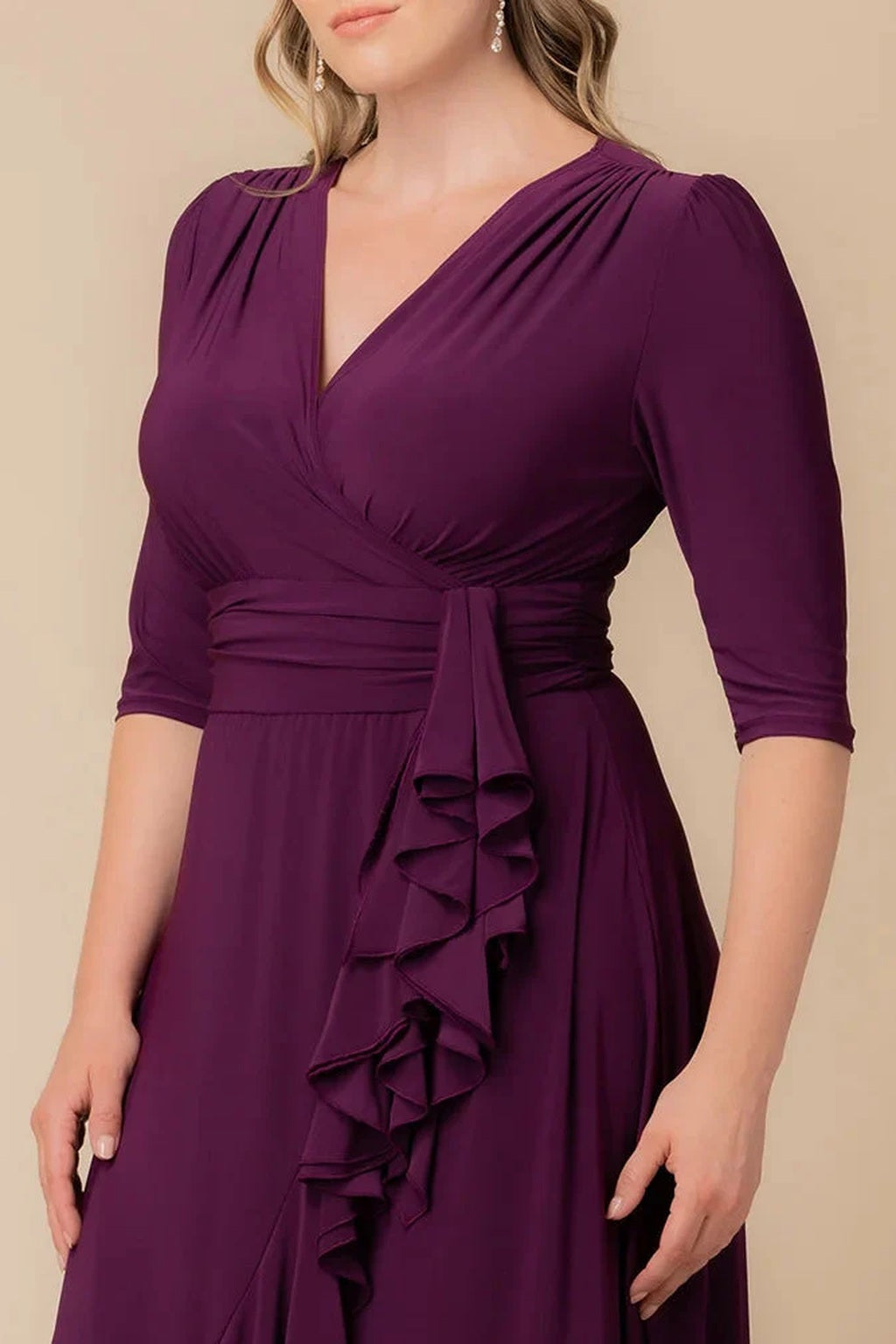 Veronica Ruffled Evening Gown