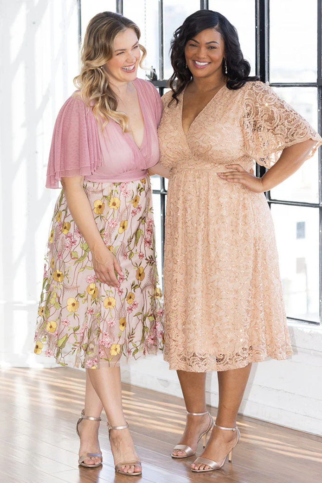 Lillian Embroidered Cocktail Dress