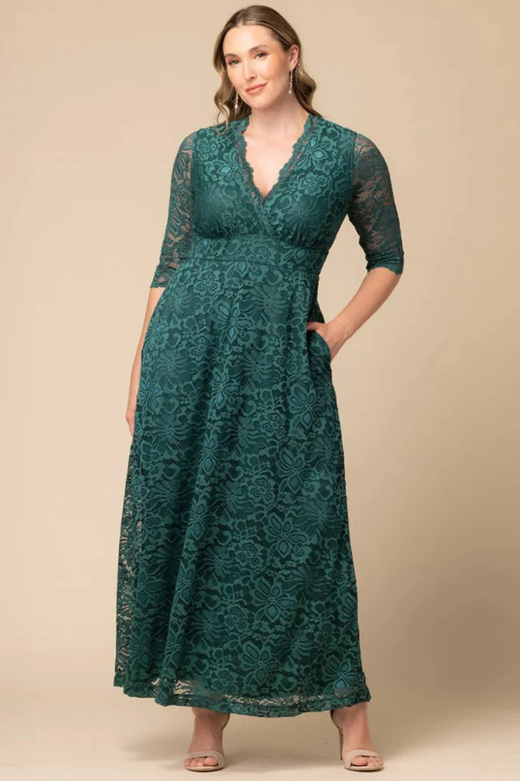 Maria Lace Evening Gown