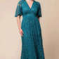 Luminous Sequin Lace Long Gown