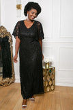 Celestial Cape Sleeve Gown