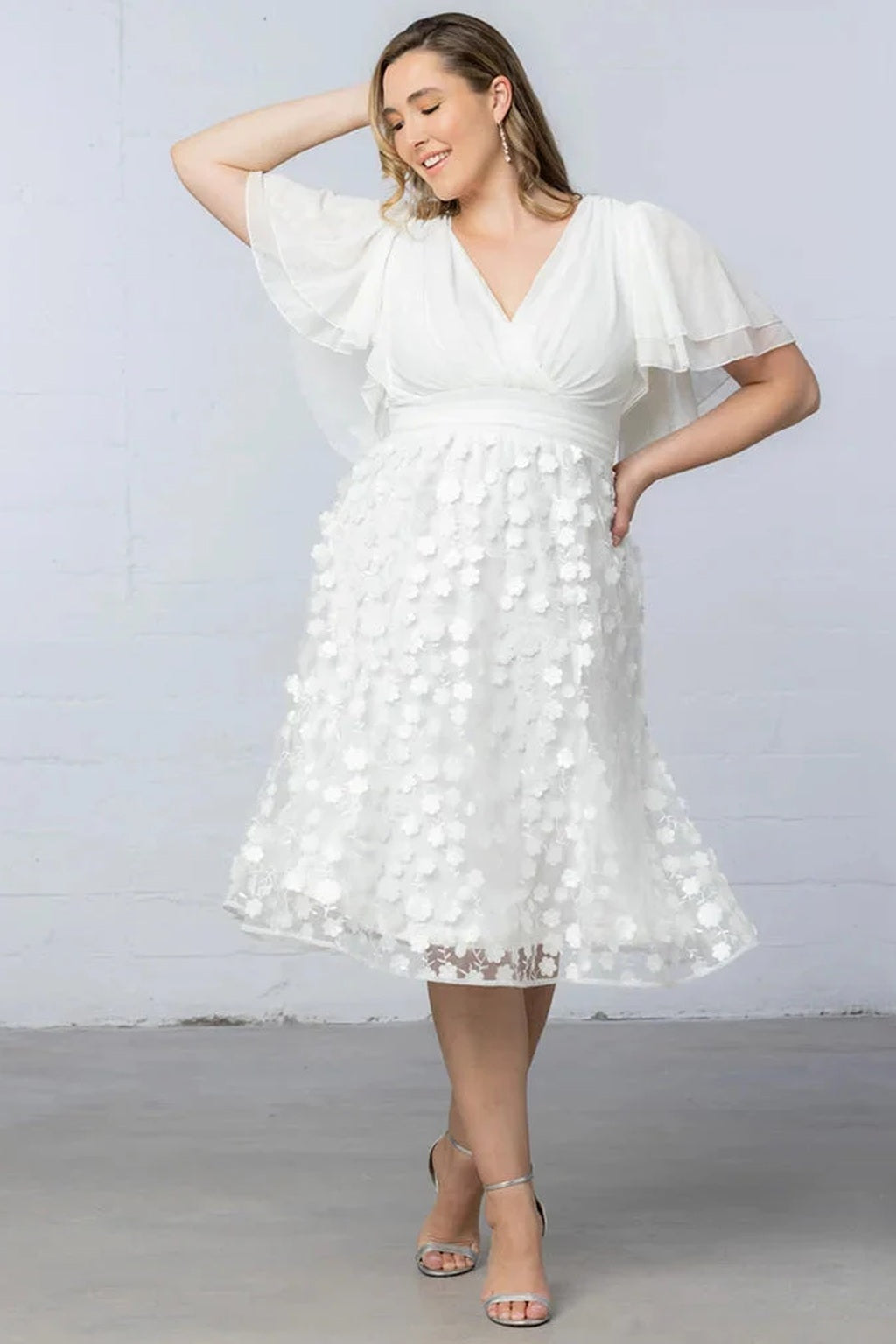 Pretty Petals Mesh Cocktail Dress