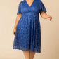Starry Sequined Lace Cocktail Dress