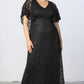 Celestial Cape Sleeve Gown