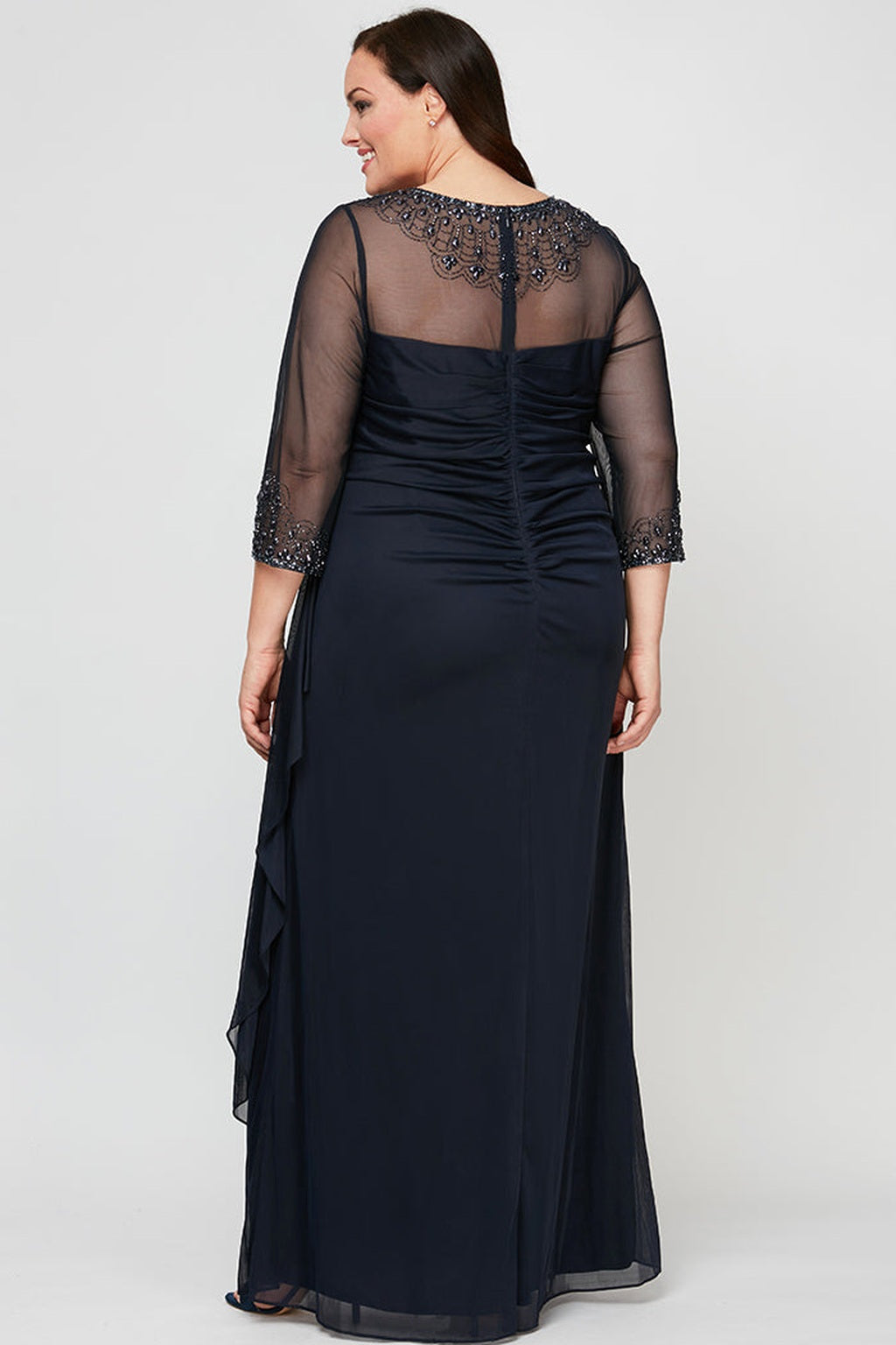 Plus Joanna Sweetheart Neckline Gown