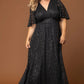 Luminous Sequin Lace Long Gown