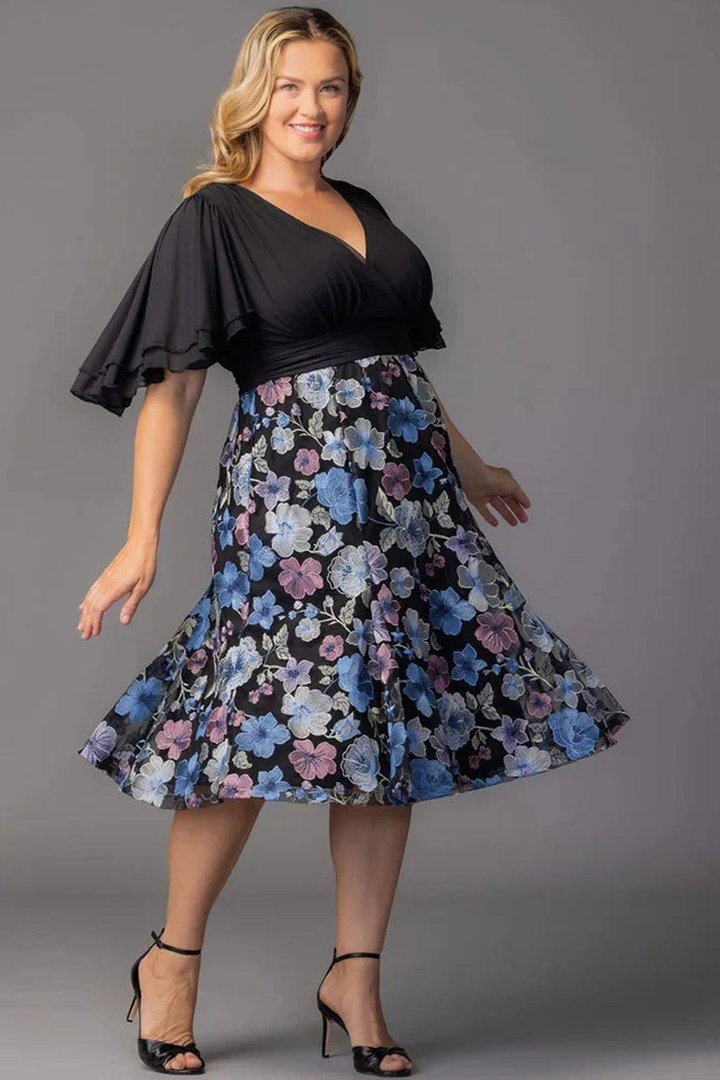 Lillian Embroidered Cocktail Dress