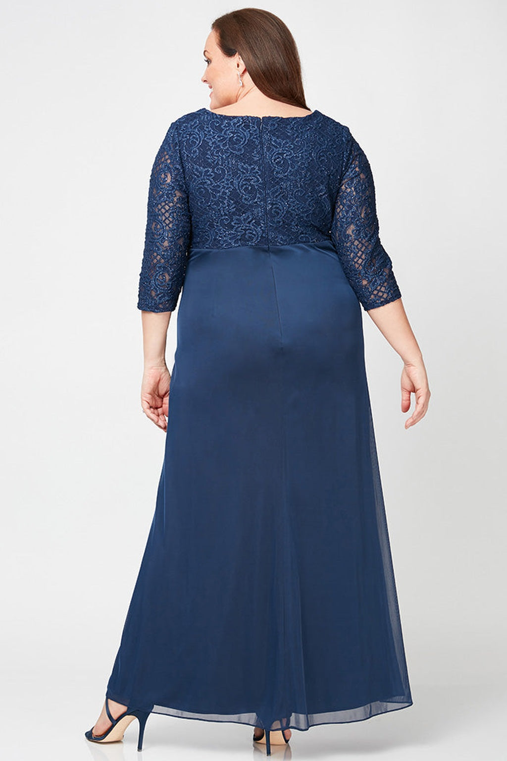 Plus Victoria Empire Waist Gown