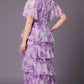 Tour de Flounce Chiffon Evening Gown