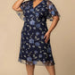 Sonnet Embroidered Midi Cocktail Dress