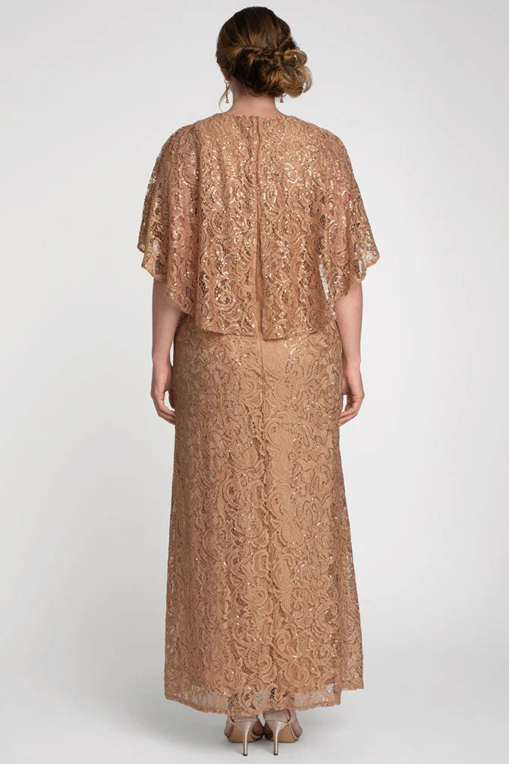 Celestial Cape Sleeve Gown