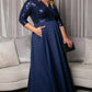 Paris Pleated Sequin Gown
