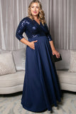 Paris Pleated Sequin Gown