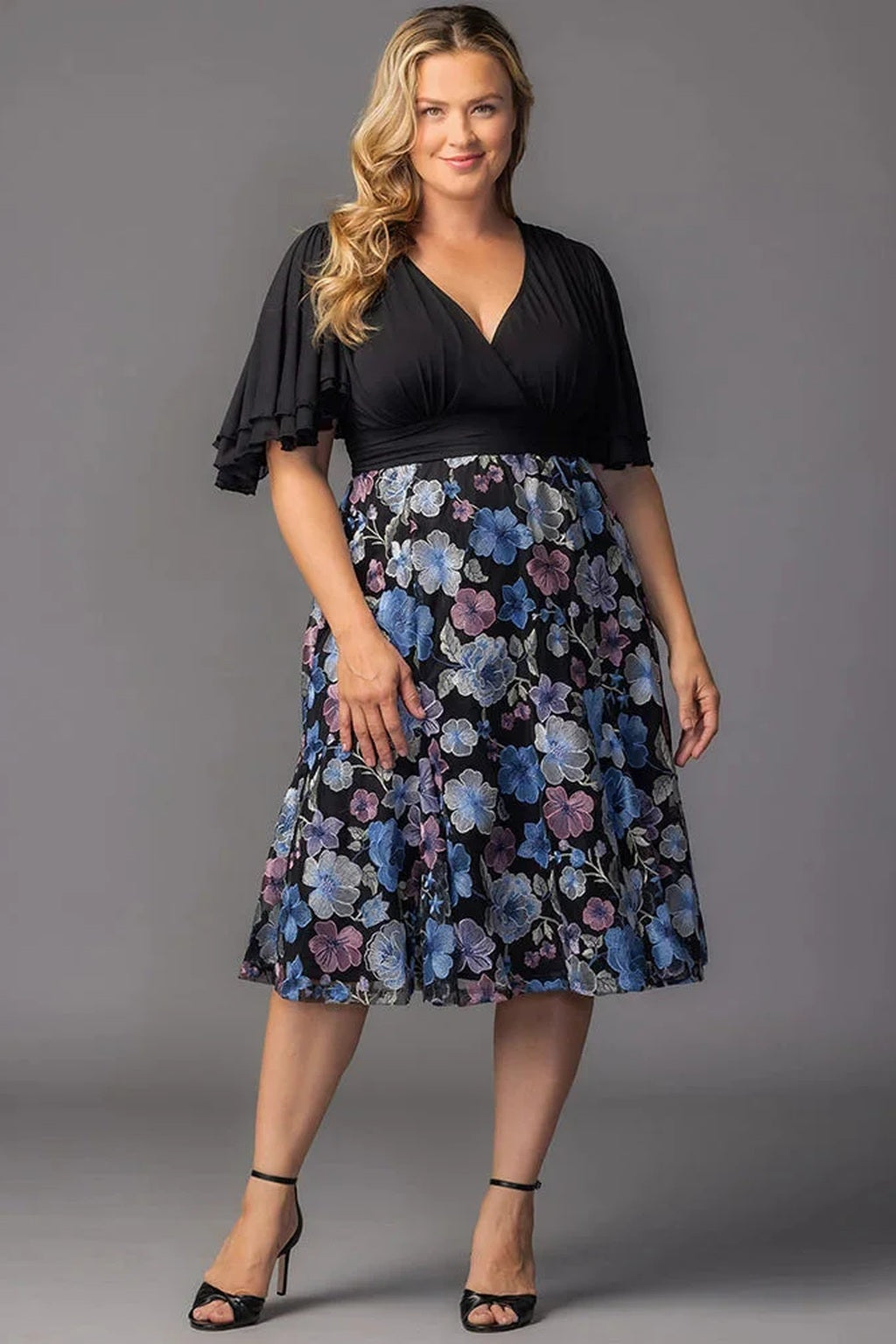 Lillian Embroidered Cocktail Dress