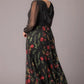 Isabella Embroidered Mesh Gown