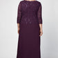 Plus Juliet Sequin Lace & Chiffon Gown