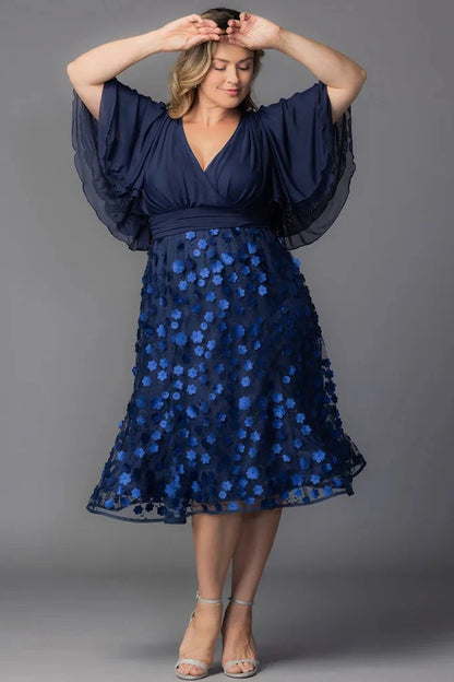 Pretty Petals Mesh Cocktail Dress