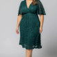 Starry Sequined Lace Cocktail Dress