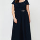 Plus Celeste A-Line Matte Jersey Dress