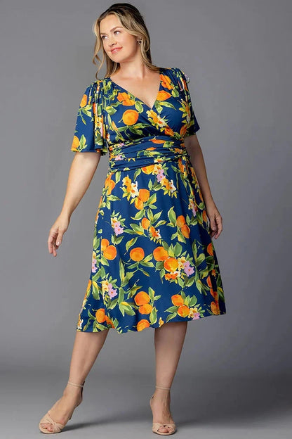 Jemma Ruched Tie Dress