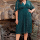 Starry Sequined Lace Cocktail Dress