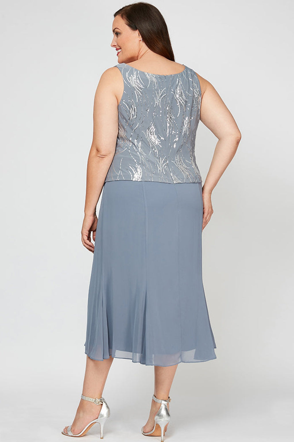 Plus Angela Firework Sequin Jacket Dress