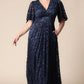 Luminous Sequin Lace Long Gown
