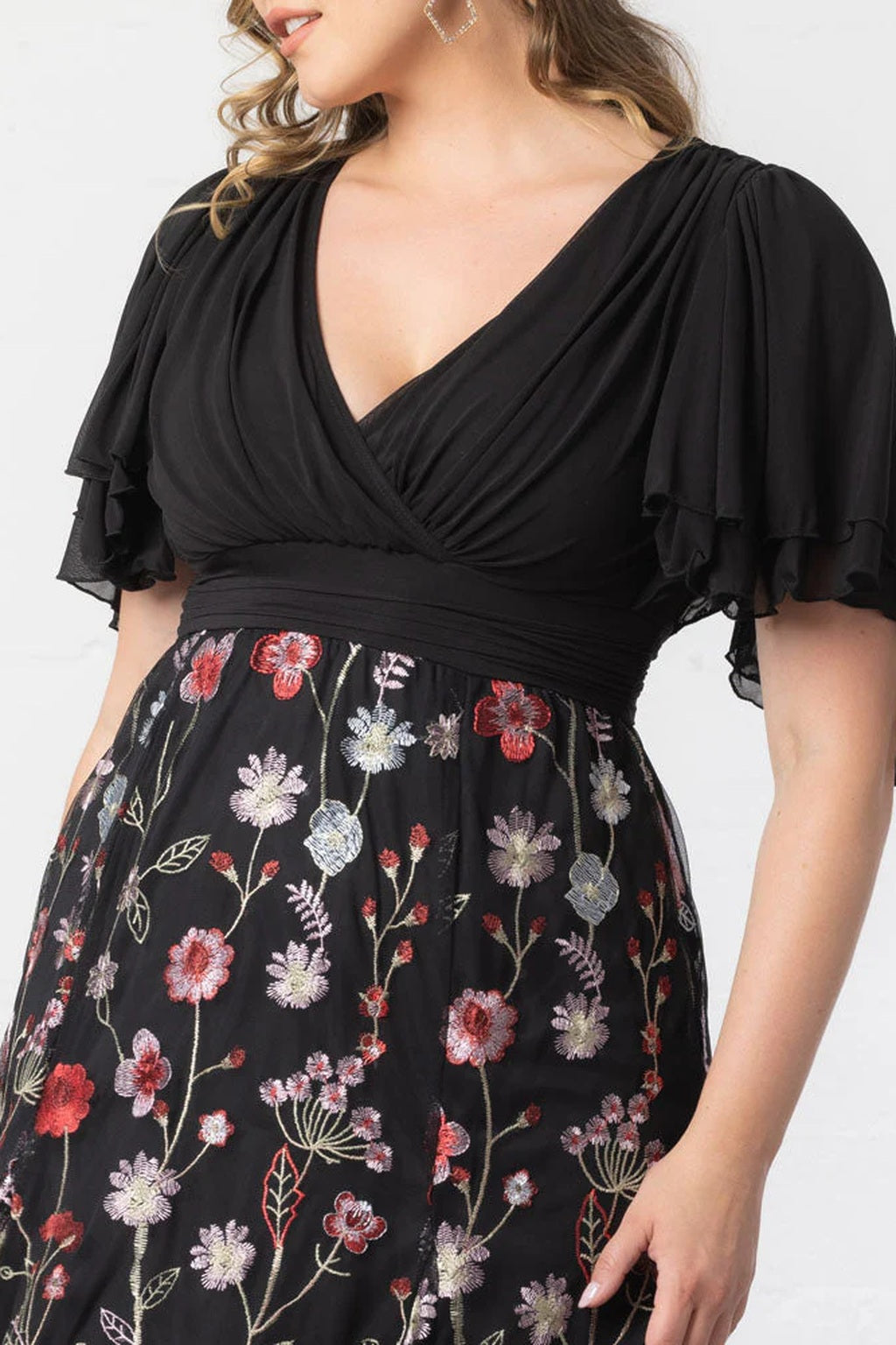 Lillian Embroidered Cocktail Dress