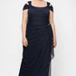 Plus Camille Cowl Neck Gown