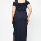 Plus Camille Cowl Neck Gown