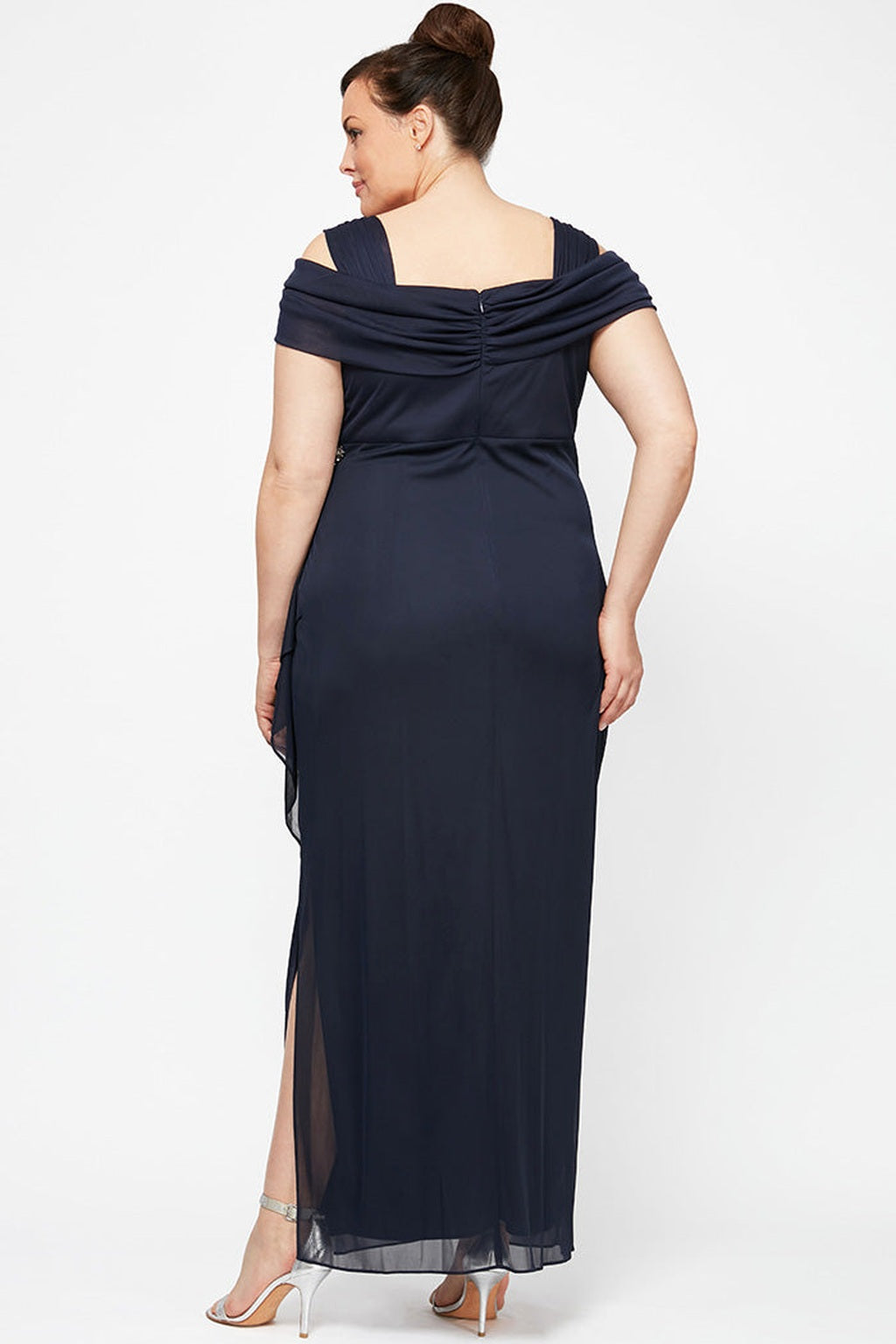 Plus Camille Cowl Neck Gown