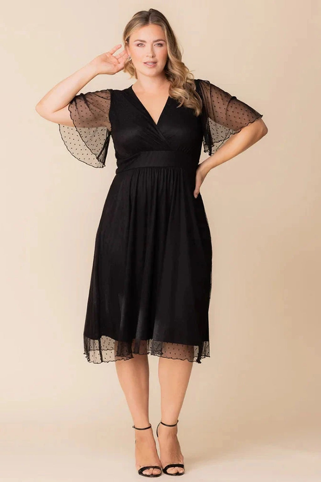 Margot Mesh Midi Cocktail Dress