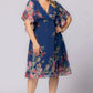 Breezy Border Print Cocktail Dress