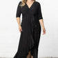 Veronica Ruffled Evening Gown