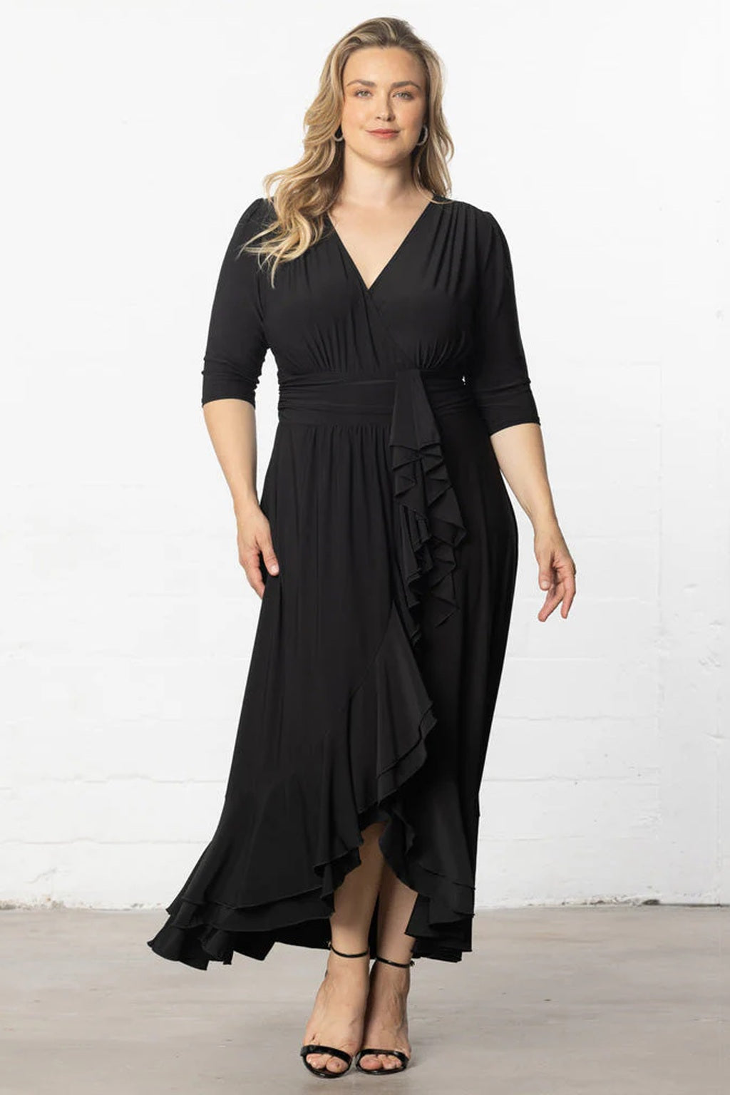 Veronica Ruffled Evening Gown