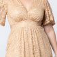 Starry Sequined Lace Cocktail Dress