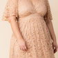 Luminous Sequin Lace Long Gown