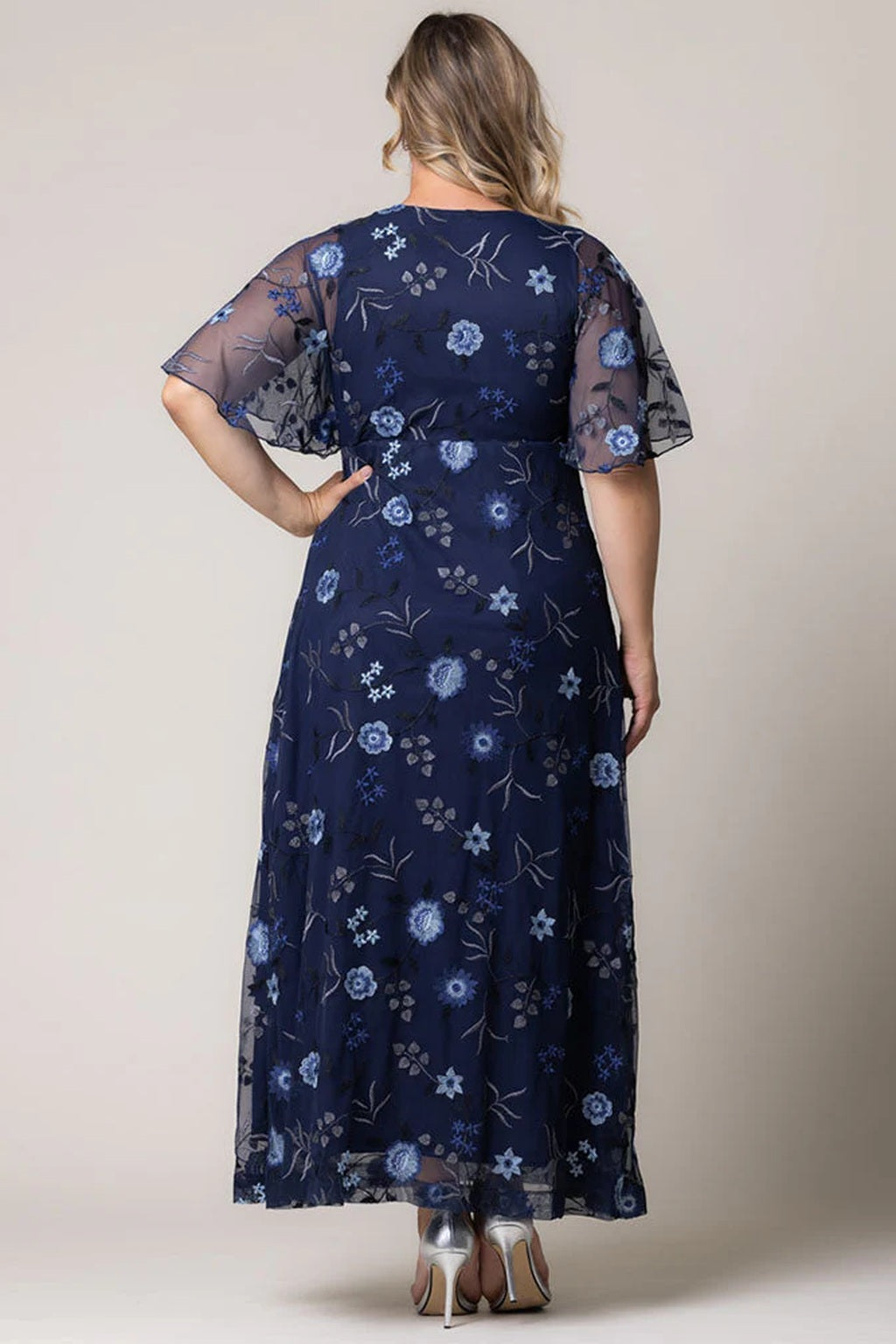 Embroidered Elegance Evening Gown