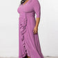 Veronica Ruffled Evening Gown