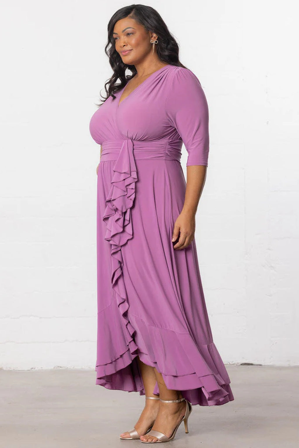 Veronica Ruffled Evening Gown