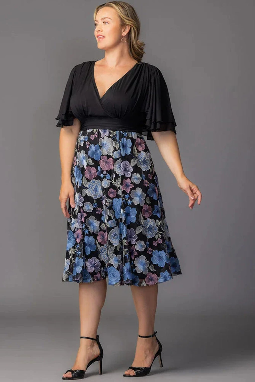 Lillian Embroidered Cocktail Dress