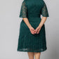Starry Sequined Lace Cocktail Dress