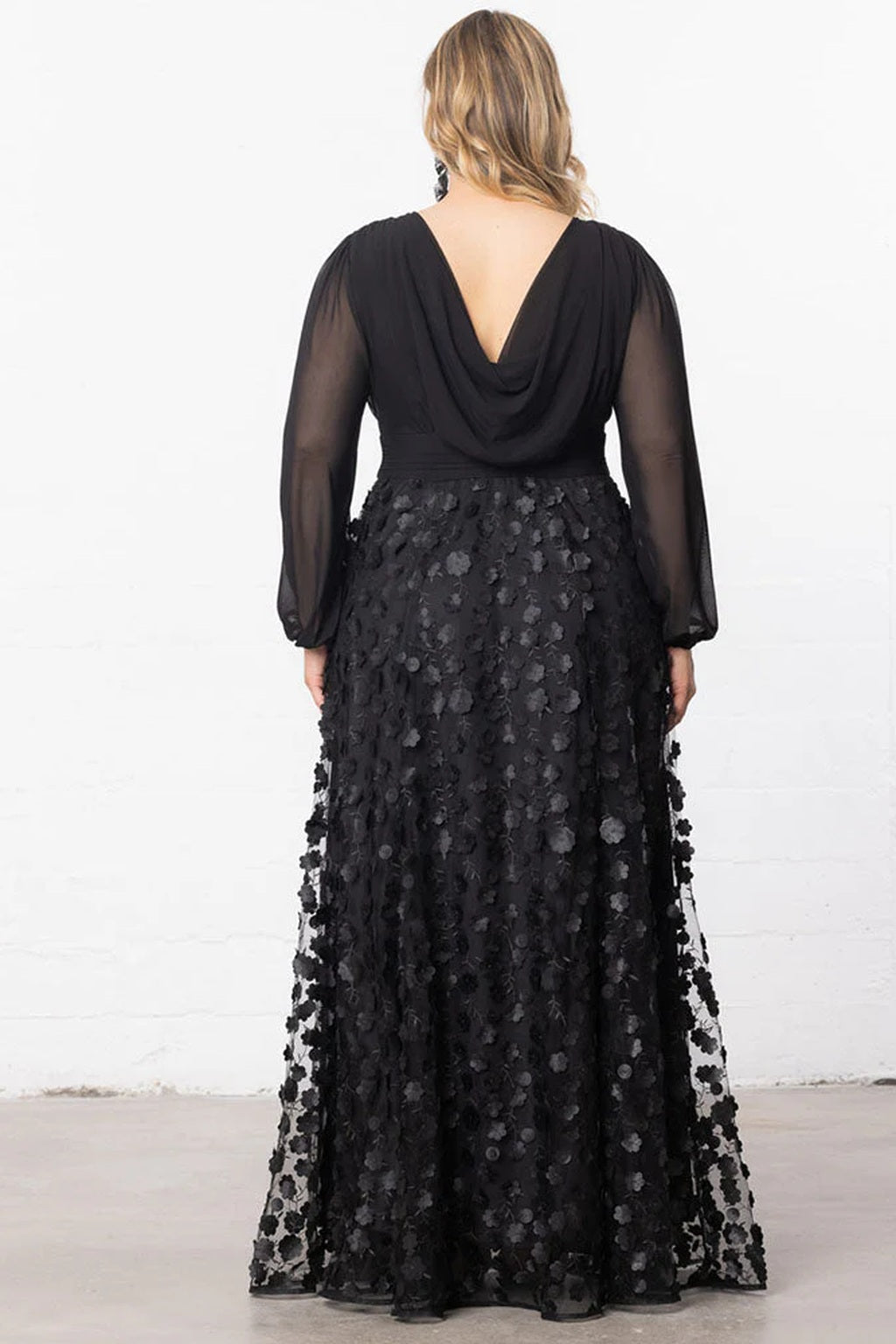 Blossoming Beauty Mesh Evening Gown