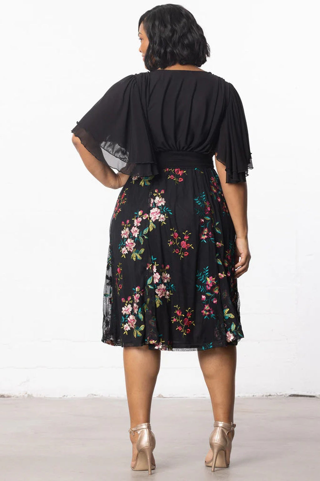 Lillian Embroidered Cocktail Dress