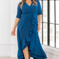 Veronica Ruffled Evening Gown