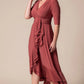 Veronica Ruffled Evening Gown